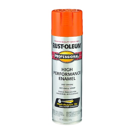 Rust-Oleum Spray Paint, Orange, Gloss, 15 oz 7555-838